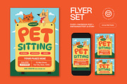 Pet Sitting Flyer, a Flyer Template by graphicook (Thumbnail 1 of 3)