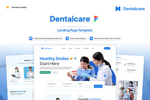 Dental Clinic Website Landing Page