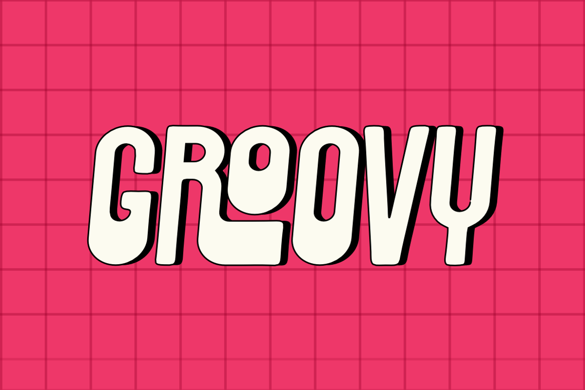 Cerosud - Groovy Font, a Sans Serif Font by QR Design Studio (Photo 2 of 7)