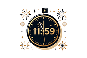 Countdown Clock Clipart, a Seasonal Illustration by Creative design (Thumbnail 7 of 7)