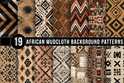 African Mudcloth background Patterns, a Background Graphic by DreamArtGraphic (Thumbnail 1 of 5)