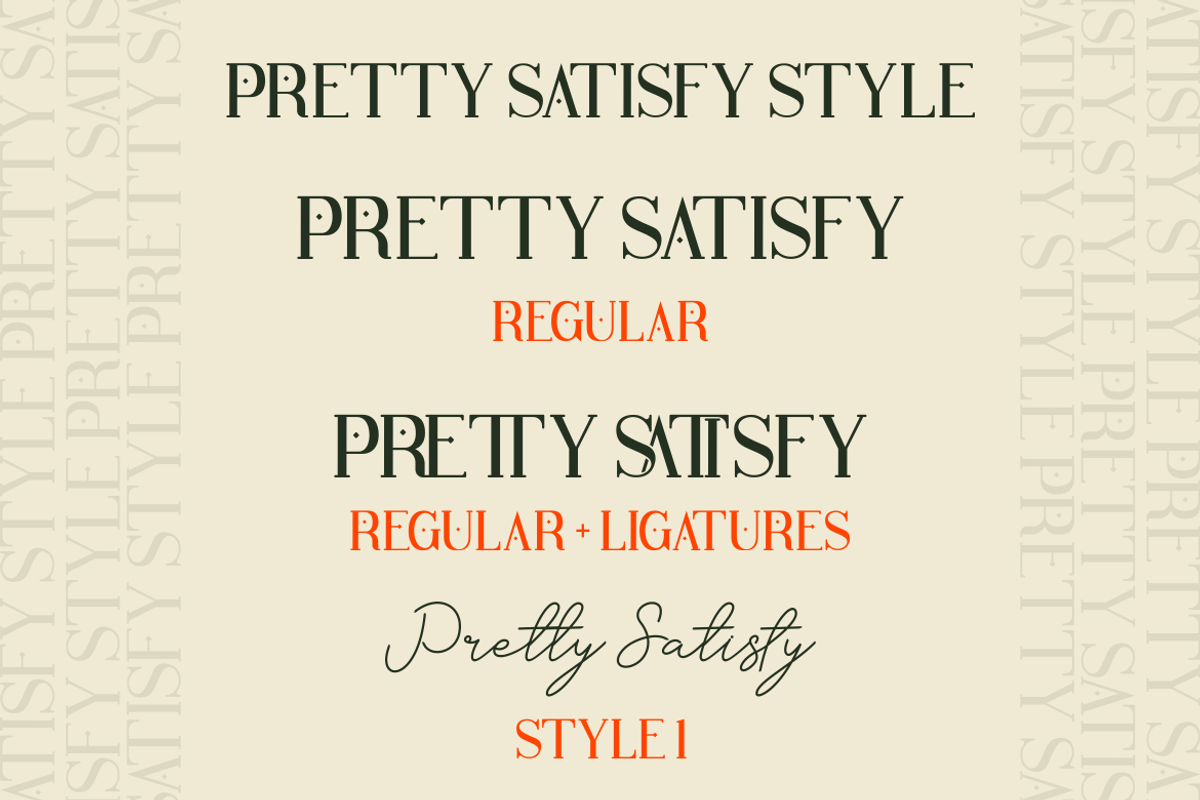 Pretty Satisfy - Luxury Font Duo, a Font by PutraCetol Studio (Photo 7 of 11)
