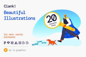 Ciank! Illustration Kit, a Templates & Theme by ls-illustrations