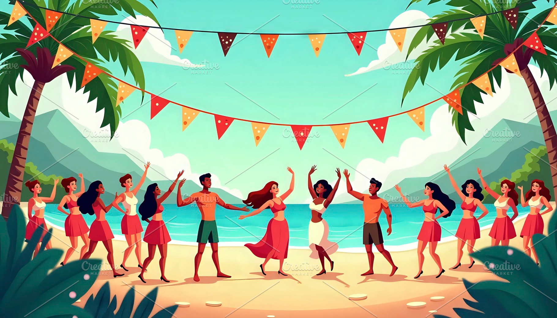 Tropical Island Festival With Music, a Photo by LOGOCREATIVE
