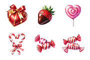 Chocolate & Candy Valentine PNG, an Illustration by Design Market (Thumbnail 2 of 5)