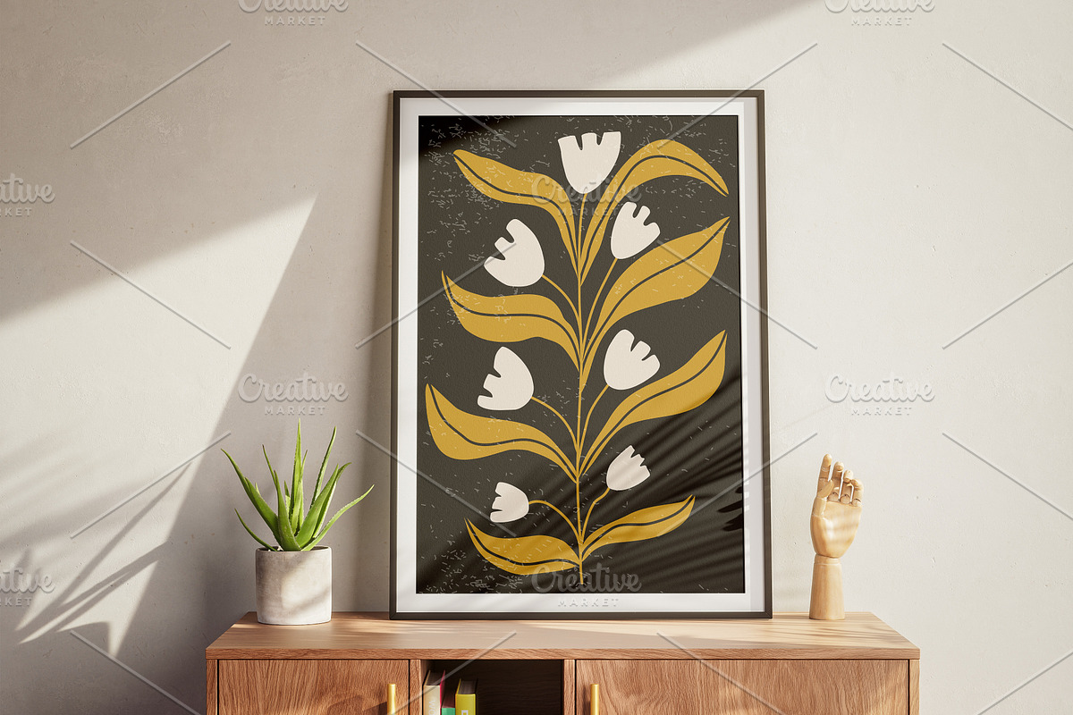 Contemporary Collage Wall Art Prints, a Background Graphic by C Design Studio (Photo 7 of 8)