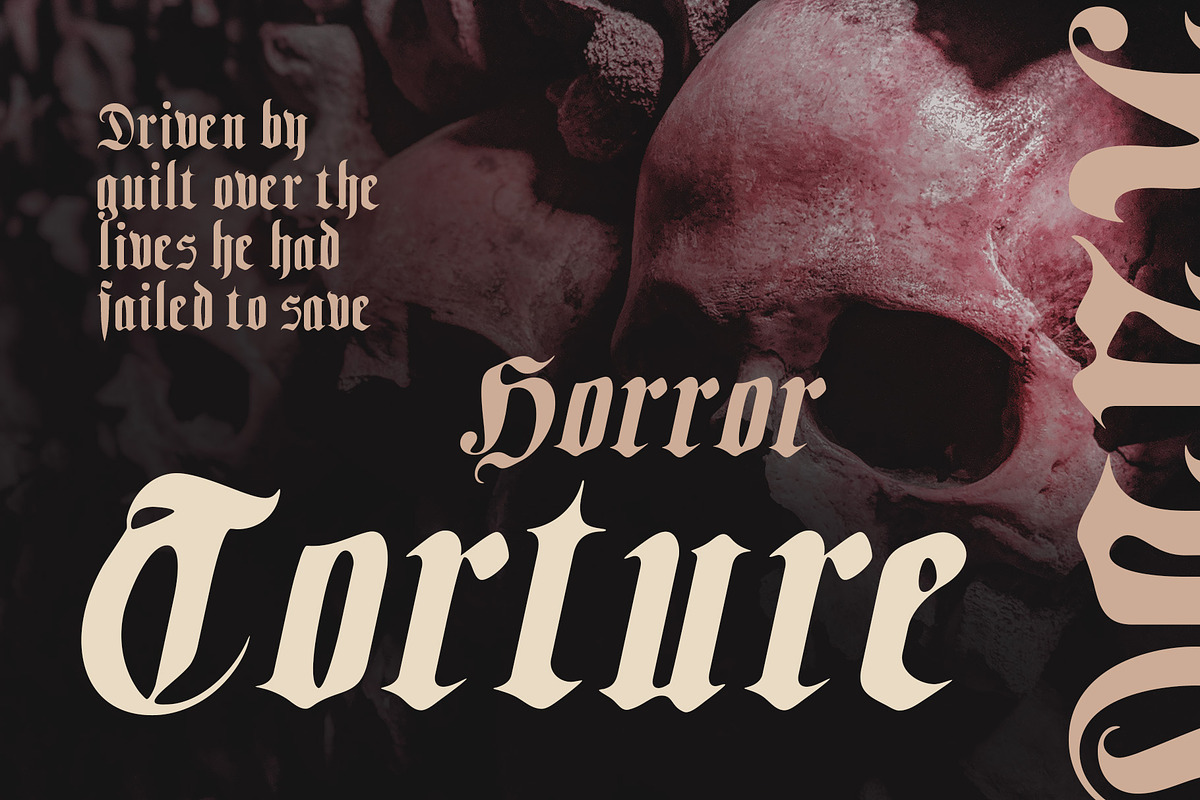 CS Gamila Drawn, a Blackletter Font by Craft Supply Co. (Photo 2 of 8)