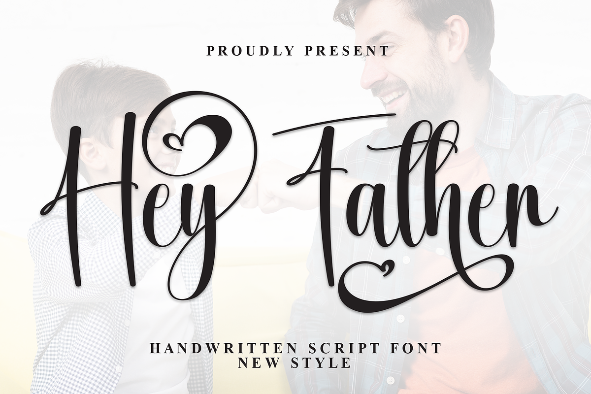 Hey Father | Script Font, a Handwritten Font by Scratchones (Photo 1 of 9)