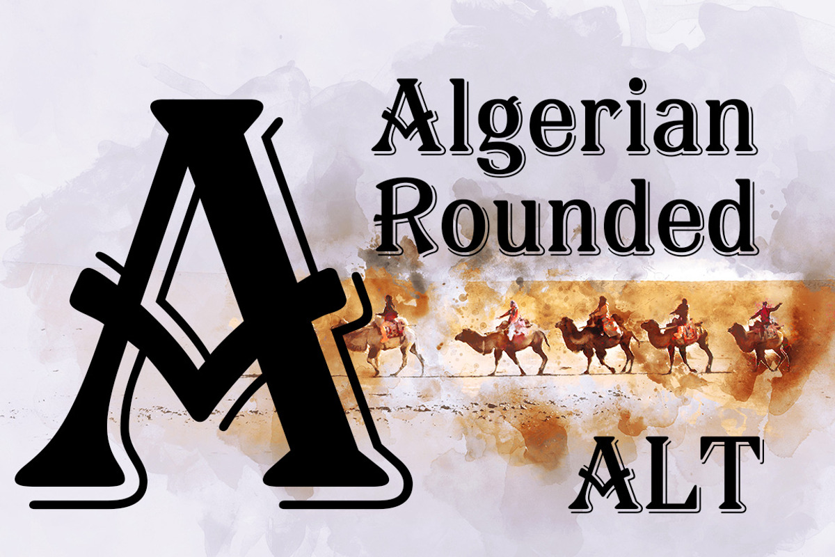 Algerian Rounded Alt, a Font by FontMesa (Photo 5 of 5)