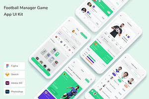 Football Manager Game App UI Kit