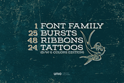 Sailor's Grave - Retro Tattoo Kit, a Texture Illustration by Unio Designs (Thumbnail 2 of 8)