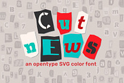 Cut News color font, a Blackletter Font by Zimages (Thumbnail 1 of 9)