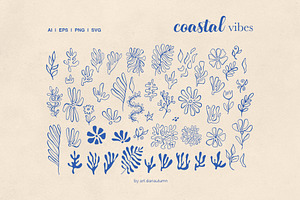 Coastal Vibe Clipart Set