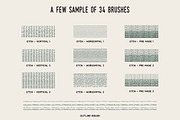Modern Vintage Cross Hatch Brush, a Brush Add-On by MuSan (Thumbnail 5 of 5)