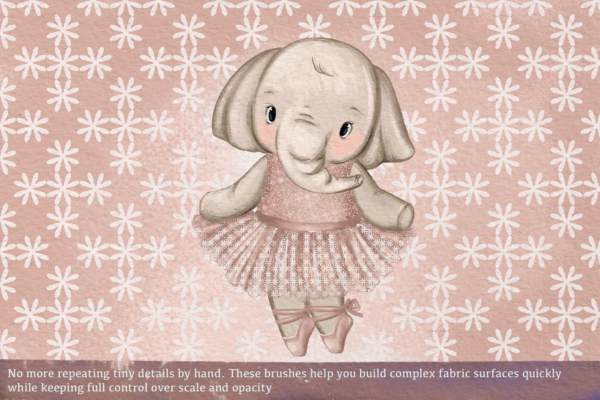 Fabric Texture Brushes for Procreate, a Brush Add-On by HabitusDesigns (Photo 3 of 9)