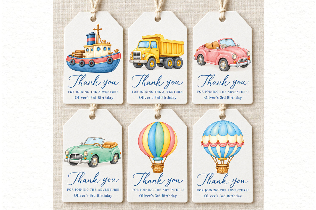 Watercolor Transportation Clipart, a Transportation Illustration by Villa 11 Estudio (Photo 7 of 8)