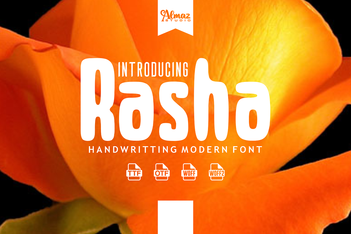 Rasha, a Sans Serif Font by almazstudio (Photo 1 of 9)