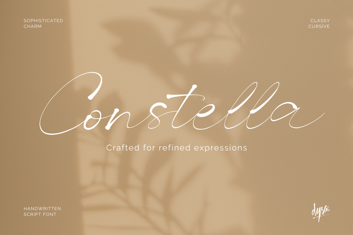 Constella, a Handwritten Font by DYSA Studio (Photo 1 of 10)