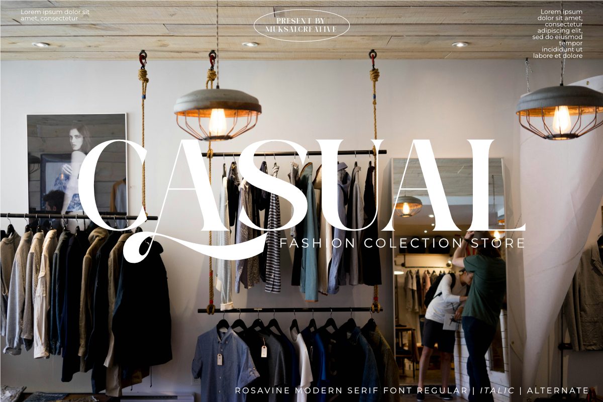 Rosavine, a Serif Font by Muksal Creative (Photo 4 of 10)