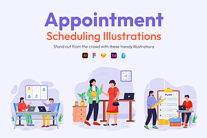 Appointment Scheduling Illustrations, an Emoji Icon by Vectors Market