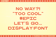 Derby - Sans Serif Display Font, a Sans Serif Font by Sarah Celia Design (Thumbnail 4 of 4)