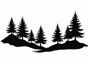 Pine Forest Silhouette Bundle, a Graphic by Creativeshirt (Thumbnail 10 of 16)