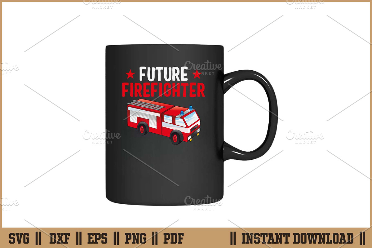 Future Firefighter Shirt Design SVG, an Illustration by Handy Arts Studio (Photo 3 of 3)