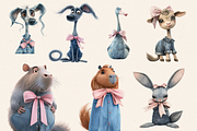 DENIM COQUETTE FARM CLIPART PACK, an Animal Illustration by Daring Digies (Thumbnail 4 of 11)