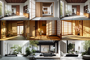 Aesthetic Japandi Home Interiors, an Architecture Photo by HipFonts (Thumbnail 8 of 11)
