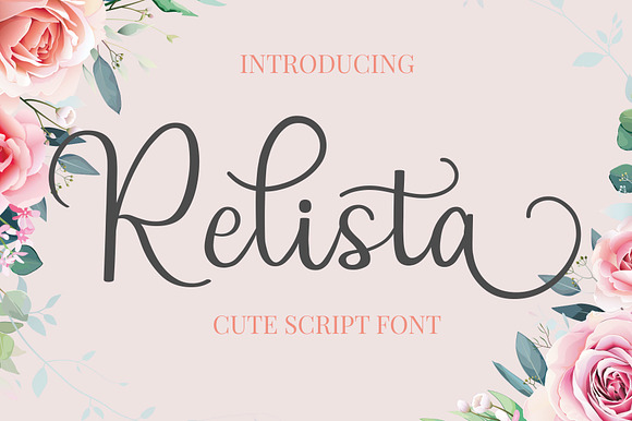 Relista Script Font preview 8