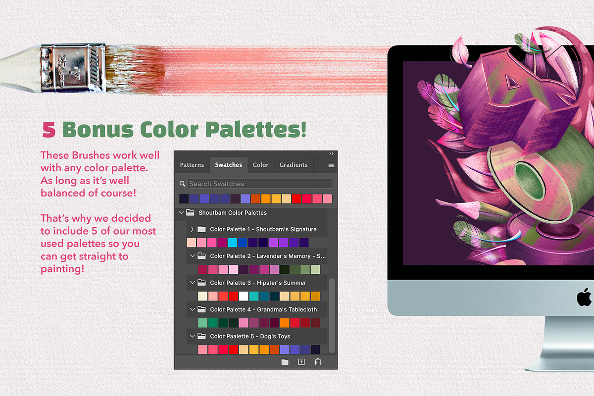 Wet & Dry Photoshop Brush Set, a Brush Add-On by Shoutbam (Photo 10 of 10)