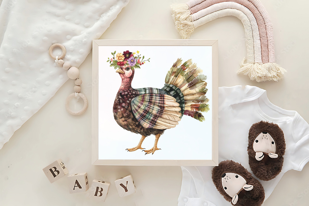 Watercolor Autumn Animals Clipart, an Illustration by CraftArtStudio (Photo 6 of 6)