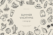 SUMMER HOLIDAY illustrations, a Seasonal Illustration by Crocus Paperi (Thumbnail 1 of 6)