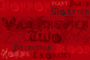 Vampirevich - Pack With 3 Fonts