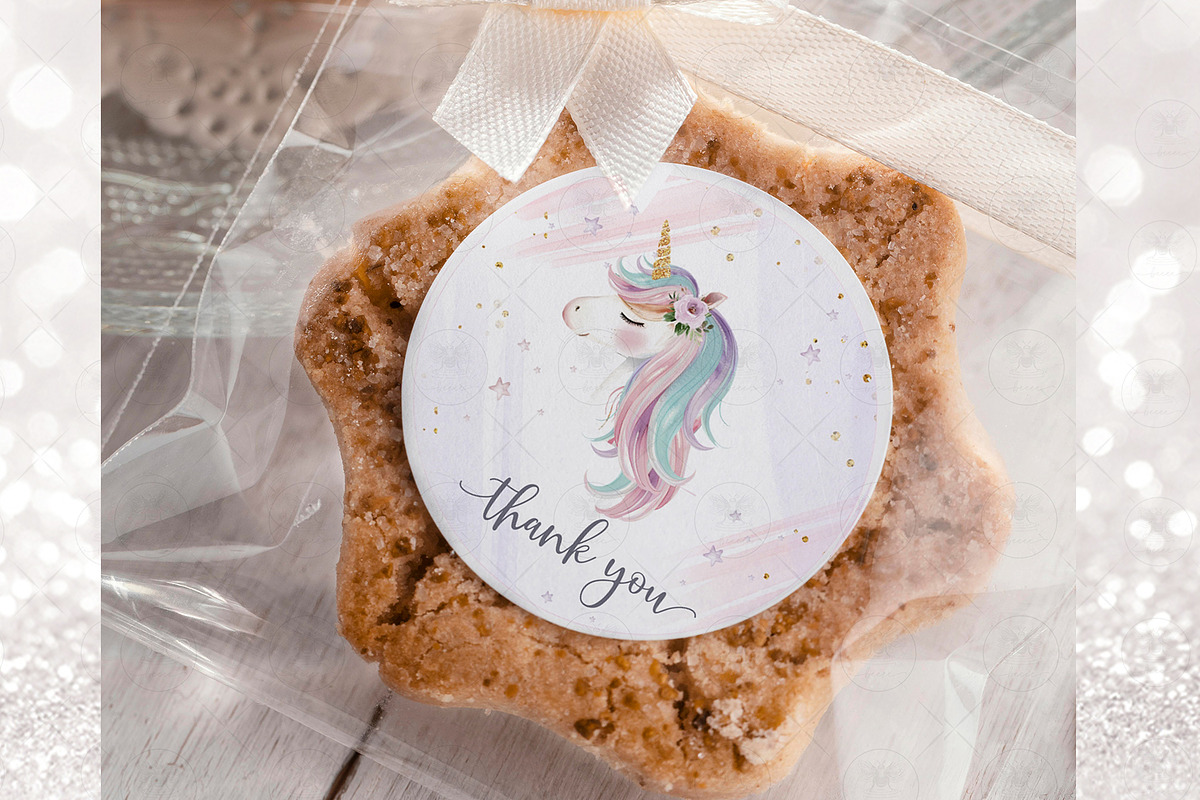 Unicorn Magical Watercolor Clipart, an Animal Illustration by BigCakeBee (Photo 7 of 8)