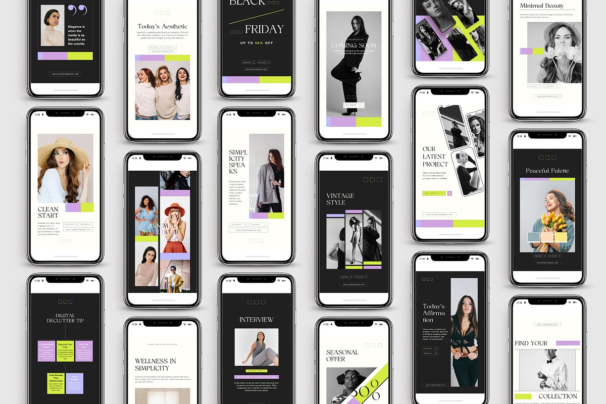 150 Animated Canva Instagram Pack, a Social Media Template by TheBrightGrap (Photo 7 of 11)