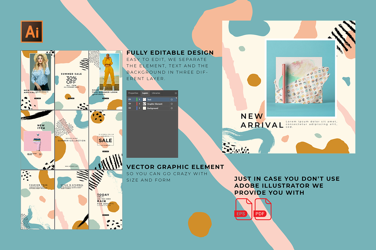 BASIKA Instagram post template, a Social Media Template by Storyteller Imagery (Photo 5 of 9)