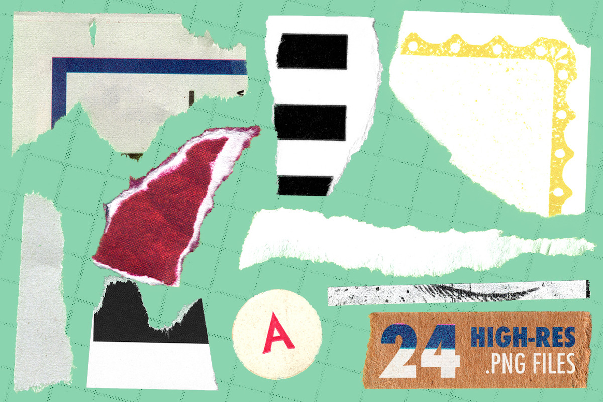 Torn Paper Scraps v1 | TextureClub, a Texture Graphic by Texture Club (Photo 2 of 3)