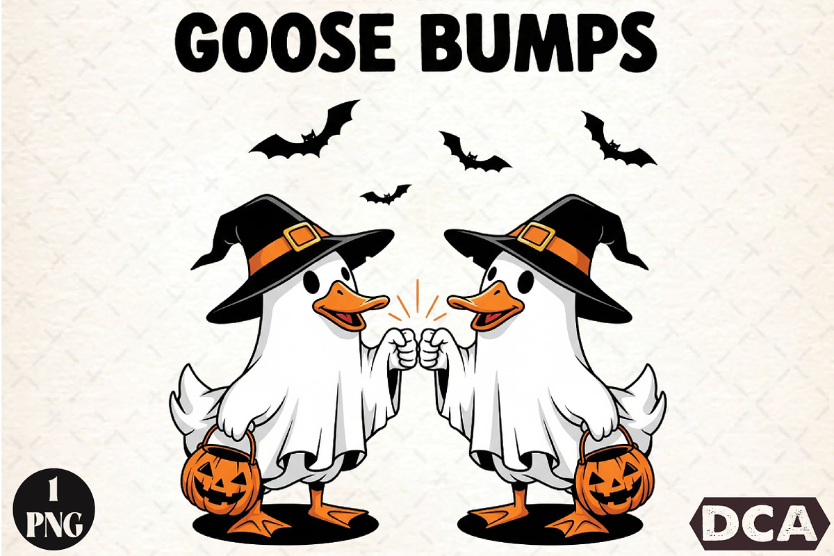 Funny Halloween Goose Bumps Sublimat, an Illustration by DreamCafeArt (Photo 1 of 7)