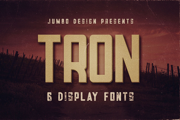 Tron - Display Font preview 7
