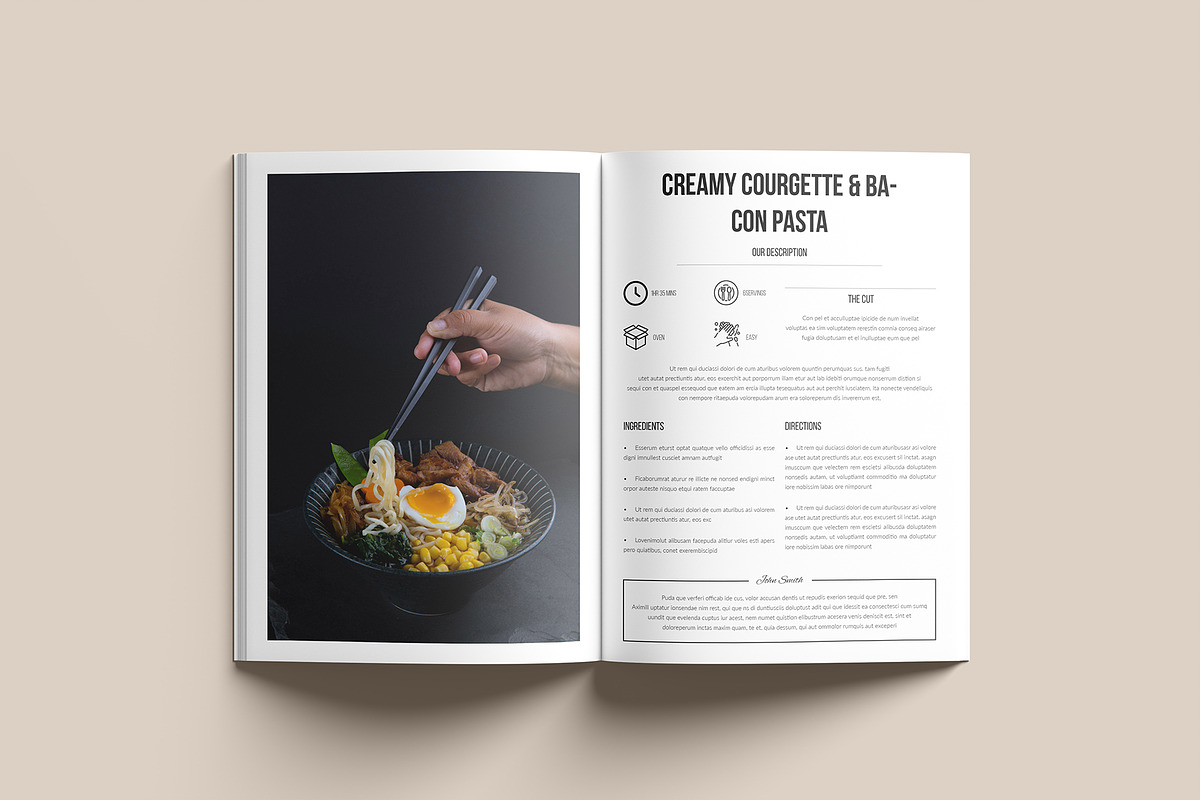 kitchen || Cookbook Template, a Brochure Template by GoldenGrid Studio (Photo 6 of 9)
