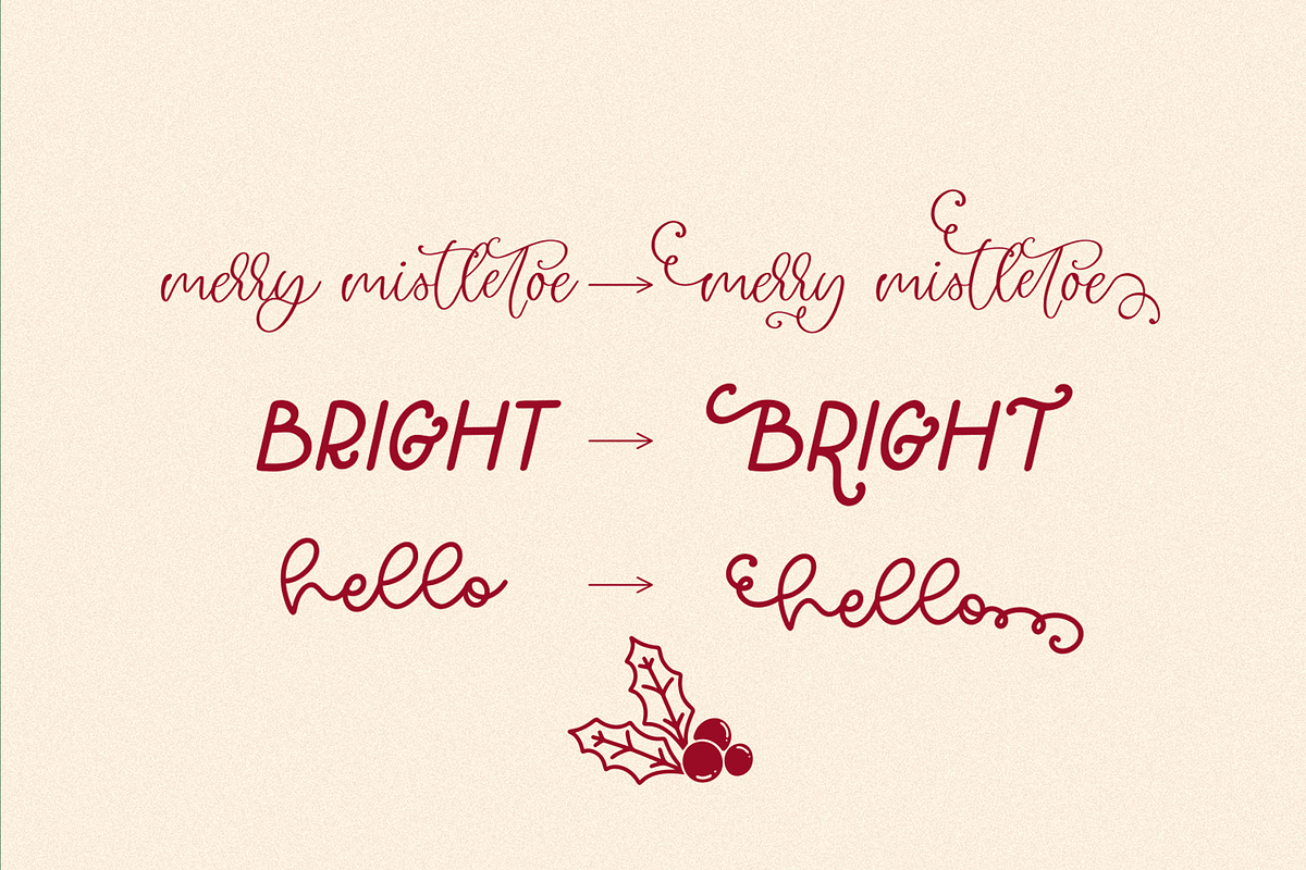 Christmas Font & Doodles collection, a Script Font by CallMeStasia (Photo 17 of 18)