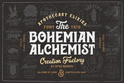 Bohemian Alchemist 5 Font + 15 Badge, a Script Font by Opus Nigrum (Thumbnail 16 of 17)