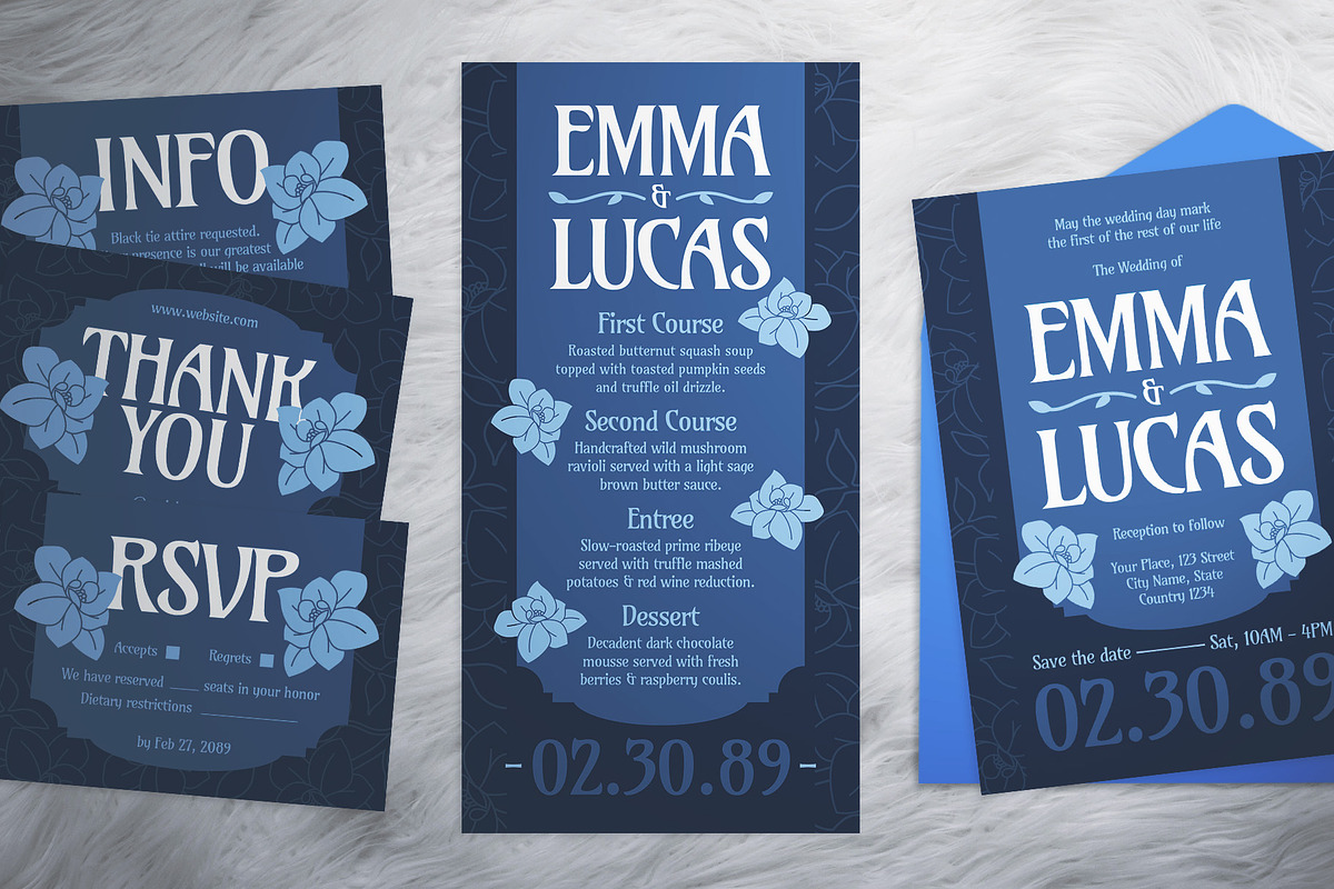 Illustrative Wedding Invitation, an Invitation Template by The Good Store (Photo 4 of 4)