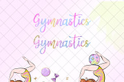 Gymnastics Clipart, a Sport Illustration by Masha  Studio (Thumbnail 7 of 8)