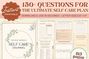 Self Care Journal Printable PDF