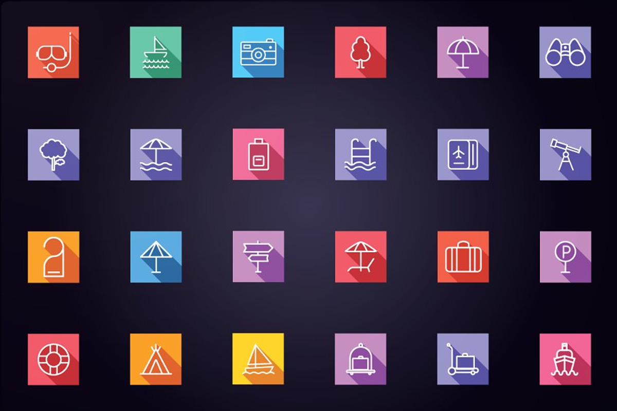 Travel and Tourism Flat Line Icons, an Outline Icon by FlatLineIcons (Photo 3 of 5)