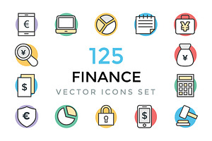 125 Finance Vector Icons