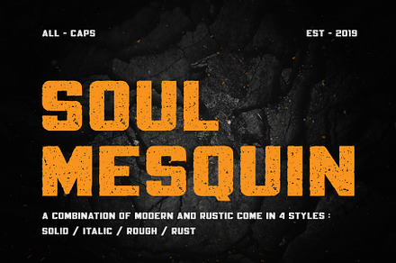 Mesquin Font, a Font by MuSan