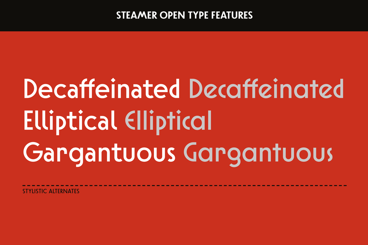 Steamer Font Family -50 % preview 4